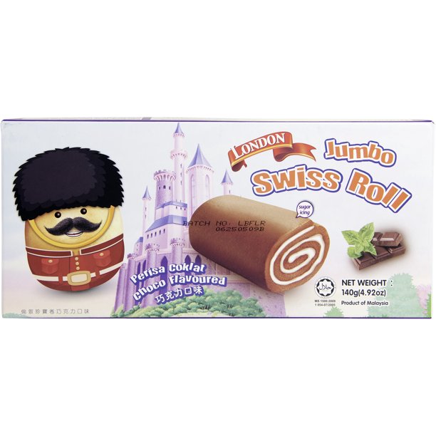 London Jumbo Chocolate Swiss Roll