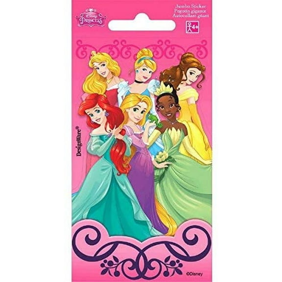 Disney Princess Dream Big Birthday Party Favor Jumbo Sticker