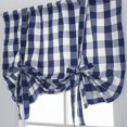 thumbnail image 5 of Ctnporpo Curtains Blue and White Check Up Curtains Farmhouse Thermal Insulated Window Adjustable Balloon Curtain for Small Window Blackout Curtain Sheer Curtain, 5 of 9