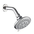 thumbnail image 1 of Cabezal de ducha de 4 pulgadas de plástico redondo montado en la pared, cabezal de ducha tipo lluvia para accesorios de ducha de baño, 1 of 10