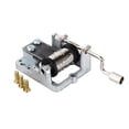 thumbnail image 2 of Craft Collection 18 Tones Mechanical Music Box DIY Music Box Movement Play Hand Crank Music Box Caskets For Girl, 2 of 8