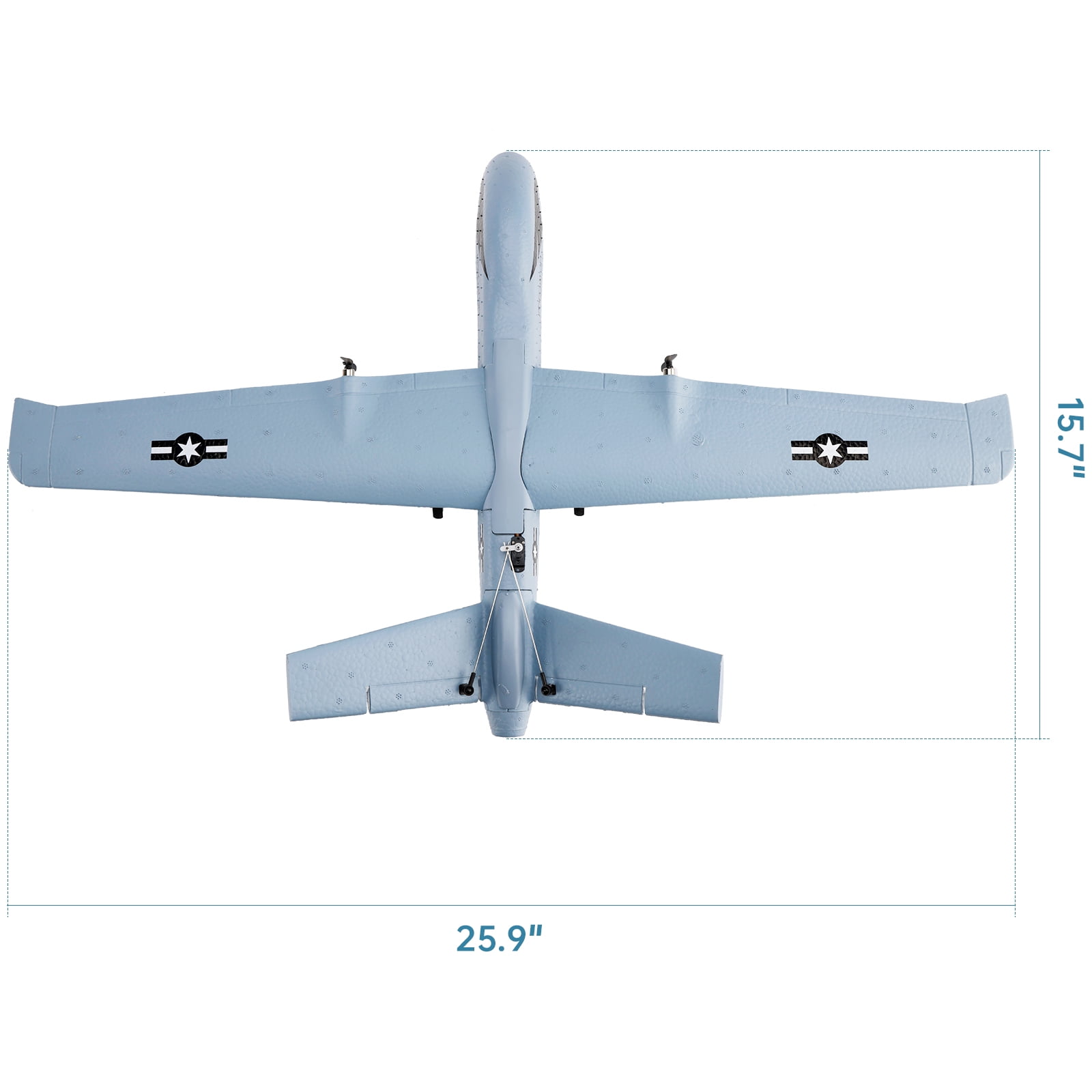 Bruce&Shark RC Plane 3-Channel RC Airplane RC Glider Foam Aircraft 2.4GHz Remote Control Plane Z55 Toy With 2 Batteries For Kid Gift