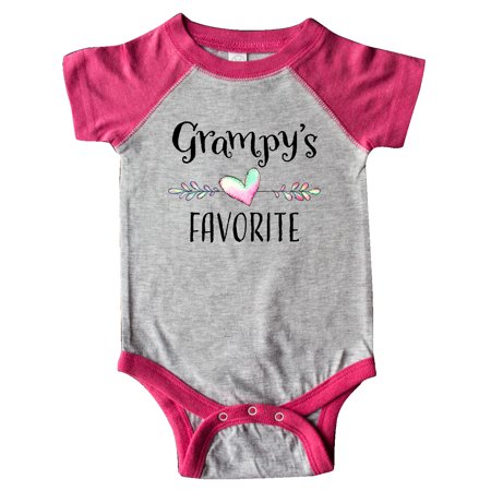 

Inktastic Grampys Favorite- Heart Grandchild Gift Baby Boy or Baby Girl Bodysuit