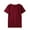 Red, variant on Men's V Neck Tee Shirts Men's V Neck Solid Color Tee Short Sleeve Breathable Shirt Dressy Casual Tunic Shirts
