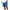 Blue, variant on lmcalzta Mens Linen Shorts Drawstring Ribbed Knit Casual Shorts with Pockets Summer Beach Shorts