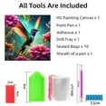 thumbnail image 5 of Diamond Painting Kits for Adults, Hummingbird Diamond Art Kits for Beginner 5D DIY Flower Diamond Dots Bead Art for Home Decor 11.8x11.8 inch, 5 of 5