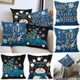 thumbnail image 4 of GUANGHONG Décorative Housse de Coussin en Lin de Noël pour Décoration de Canapé Maison avec Motifs Imprimés, 4 of 4