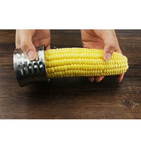 COOPHYA 1Set Corn Cobber Tool Stainless Steel Compact Design for Kitchen Use Home Cooking Corn Processing