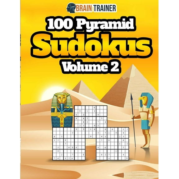 Brain Trainer - 100 Pyramid Sudokus Volume 2, (Paperback)