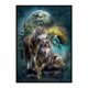 thumbnail image 5 of Hilo Algodón Ecológico Bordado 11CT 3 Hebras Tela Blanca 50x70cm Dos Lobos en Kit Serie Punto Cruz, 5 of 9