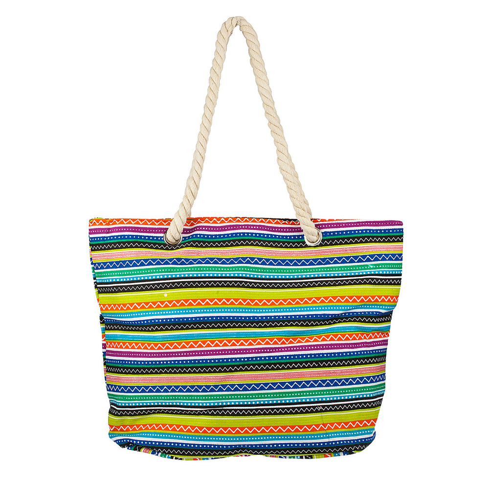 large beach tote bag with zipper