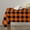 Orange Buffalo Plaid, variant on Fall Tablecloth with Umbrella Hole and Zipper White Orange Pumpkin Round Outdoor Tablecloths 60 Inch Table Cloths Maple Leaves Thanksgiving Patio Table Cloth Cover for Holiday Party Picnic Yard Garden