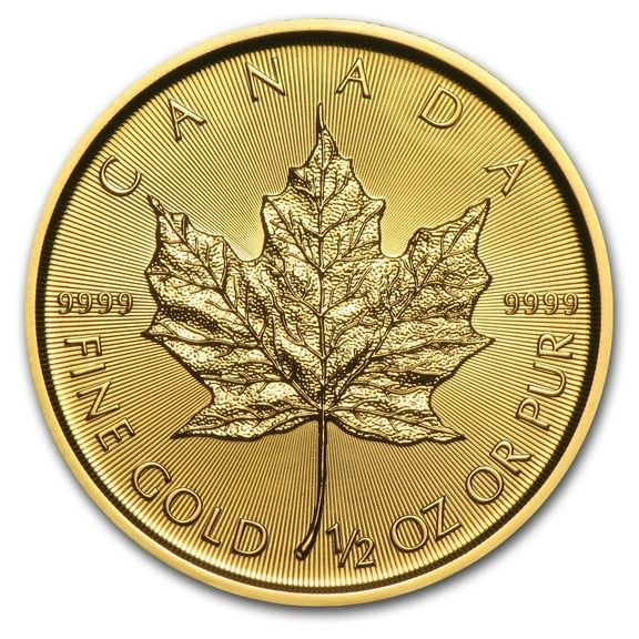 2017 Canada 1/2 oz Gold Maple Leaf BU