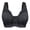Black, variant on VerPetridure Wireless Bras for Women Women's Adjustable Sports Front Closure Extra-Elastic Breathable Lace Trim Bra