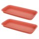 thumbnail image 3 of ColoMX Maceta Rectangular de 2 uds., bandeja de plástico para macetas, bandeja para plantas, platillo, bandeja de plástico reutilizable para bonsái, platillo para macetas, 3 of 7