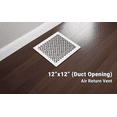 thumbnail image 3 of Achtek Air Return 12"x12" (Overall Size 14"x14") | Cast Aluminum Air Grille | HVAC Duct Cover for Home Ventilation, 3 of 12