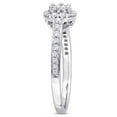 thumbnail image 3 of 1/2 Carat (Ctw H-I, I2-I3) Diamond Engagement Halo Ring in 14K White Gold, 3 of 4