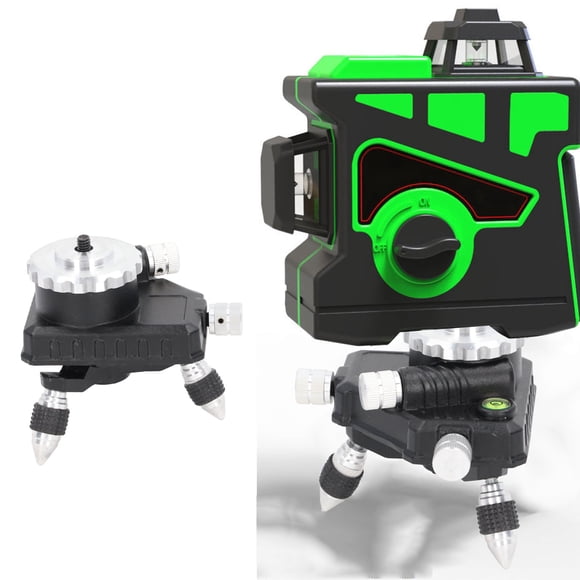 Adaptador de Nivelacia de LÁSER, ATRURO AJUSTABLE DE CARGA PESADA DE 20 KG FÁCIL DE INSTALAR 360 BASE DE AJUSTE DE NIVEL ROTATIVO PARA ProYECTOS INDUSTRICIAS