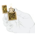 thumbnail image 5 of Zippo Tarot Card Brushed Brass Pocket Lighter, 5 of 6