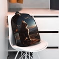 thumbnail image 3 of Lukts Pyramid Desert Cat Pattern 15 Inch Student Backpack, Waterproof Laptop Backpack with Adjustable Shoulder Straps, Lightweight Travel, Campus Backpack, Unisex, 3 of 6