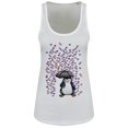 thumbnail image 1 of Psycho Penguin - Camiseta Sin Mangas No Love Holgado para Mujer (Blanco), 1 of 2