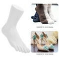 thumbnail image 3 of FRCOLOR 2pcs Plastic Mannequin Foot Display Stand Five-Toe Foot Model For Socks Shoes Jewelry For Retail Stores Photography Props White, 3 of 8