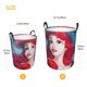 thumbnail image 5 of Cesta para ropa sucia Ariel redonda de una sola capa, duradera, de tela Oxford, impermeable, portátil, plegable, para baño, bolsa de almacenamiento de ropa con asa, tamaño mediano., 5 of 7