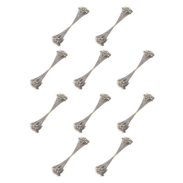 Soidarity 20 piezas hilo de pescar antimordedura alambre de acero con núcleo giratorio alambre de conexión de pesca 30cm plata 30 centimetros 10piezas Soidarity CBP151032