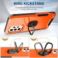 thumbnail image 3 of Nalacover For Samsung Galaxy A53 5G Slim Case,Luxury Hybrid Hard PC and TPU Rugged Bumper 3-In-1 Rotatable Magnetic Ring Kickstand Four Corner Guard Shockproof Anti-Scratch Back Phone Cover.Orange, 3 of 7