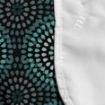 thumbnail image 4 of Ikat Microwave Oven Cover, Retro Style Floral Composition with Dotted Motifs Native Culture, Water Resistant Organizer with Pockets for Kitchen, 36" x 12", Teal Black and White, by Ambesonne, 4 of 4