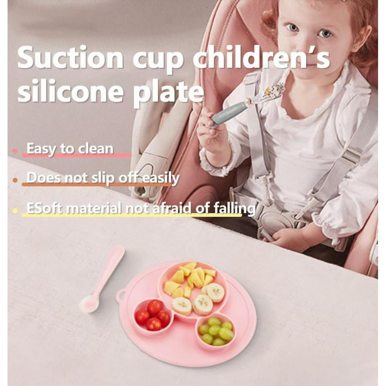silicone placemat baby, One-piece silicone placemat + plate contains kids'  messes