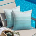 thumbnail image 2 of Throw Pillow Covers, Teal Blue Summer 24x24 Pillow Covers for Couch/Sofa/Bed, Farmhouse Beach Blue Wooden Decorative Square Linen Cushion Pillowcase for Home Decor, 2 of 9