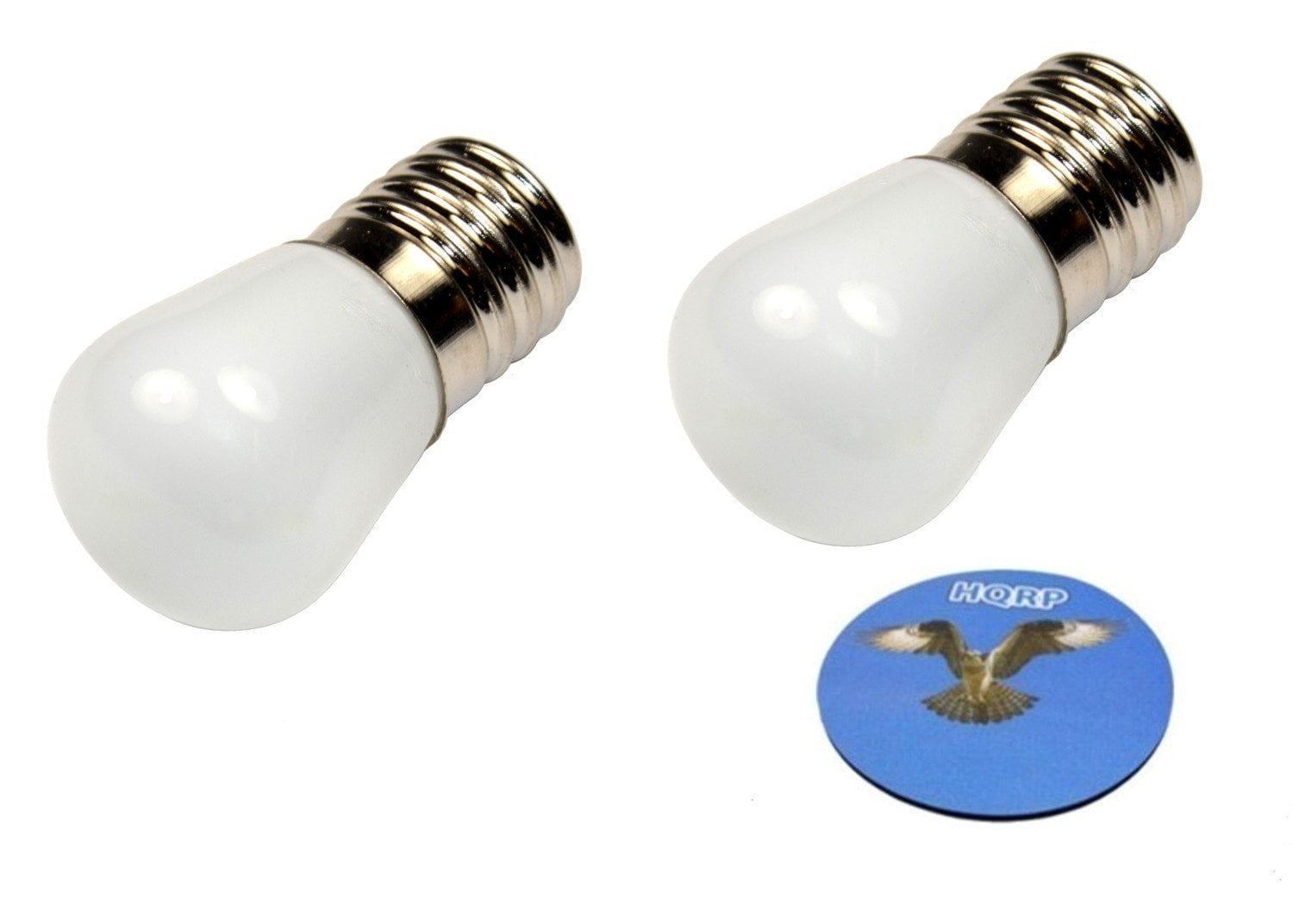 HQRP 2Pack 110V E17 Base LED Bulbs for Freezer / Fridge / Refrigerator
