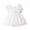 White, variant on LYMAYTER Newborn Girls Dresses for Baby 6M-6T Summer Infant Sleeveless Tutu Party Flower Girl Dresses Wedding Party Dresses