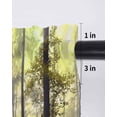 thumbnail image 6 of Yellow Forest Curtains 72 Inch Length, Sheer Curtains for Bedroom Living Room Window Vintage Foggy Woods Tree Rod Pocket Voile Drapes Kitchen Curtains Small Half Window 52"x72" 2 Panels, 6 of 7