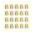 thumbnail image 2 of Wedding Blooms USPS 2oz Rate Postage Stamp 1 Sheet of 20 US Forever First Class Celebrate Flower Announcement Wedding Holiday (20 Stamps), 2 of 5