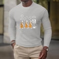 thumbnail image 2 of BUWTTER T Shirts for Man Casual Graphic Print Short Sleeve Crew Neck Tee Comfortable Soft Blend Top Shirts for Men Light Gray XXXL, 2 of 4