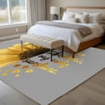 thumbnail image 4 of Yellow Sunflowers Area Rugs 5'x8', Washable Small Throw Rugs for Classroom Bedroom, Floral You Are My Sunshine Grey Quotes Indoor Outdoor Rug Non-Slip Low Pile Carpet Runner Reversible Floor Mats, 4 of 8