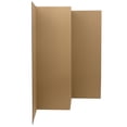 thumbnail image 4 of Red Lantern 4 ft. Short Brown Temporary Cardboard Folding Screen - 4 Panel, 4 of 5