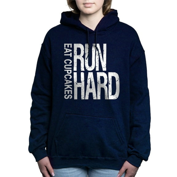 CafePress - Run Hard Eat Cupcakes Hooded Sweatshirt - Pullover Hoodie, Classic & Comfortable Hooded Sweatshirt