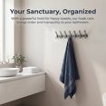 thumbnail image 2 of REGALWOVEN 1 Pack Coat Rack Wall Mount, Coat Hook, Hat Rack, Wall Hooks for Hanging with 5 Hooks for Entryway, Bathroom, Bedroom Gray 7, 2 of 5