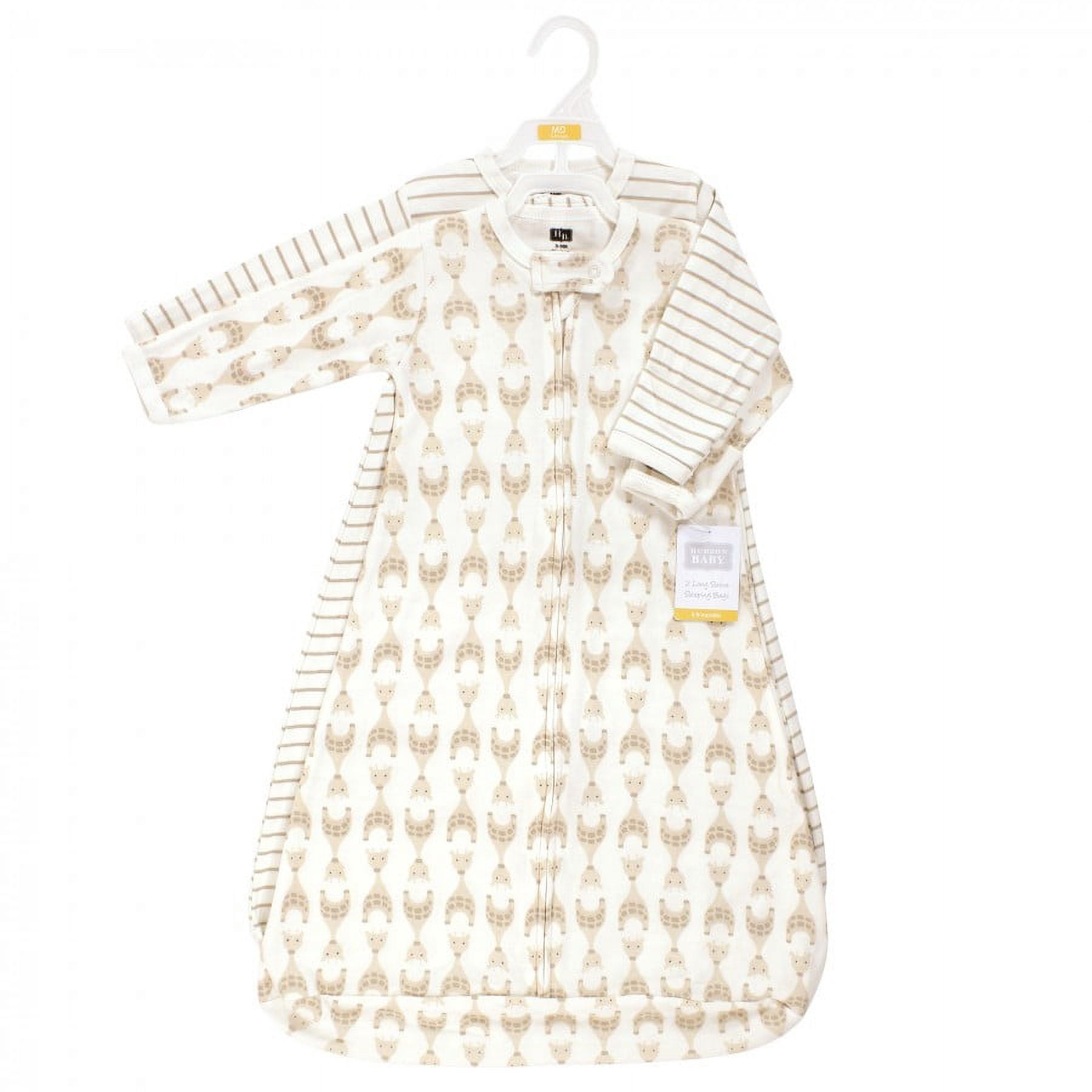 Hudson Baby Unisex Baby Cotton Long-Sleeve Wearable Sleeping Bag, Sack, Blanket, Neutral Giraffe, 18-24 Months