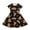Cartoon Capybara Print with Glowing Star Accents, variant on White Cloud Pattern Kids Short Sleeve Casual Dress Polyester Spandex Blend Personalized Stretchy 2-14 Years Old Girls Casual Dress for Little Girls