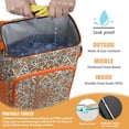 thumbnail image 2 of Cooler Backpack Mandala Ethnic Zen Pattern, Leak Proof Lunch Backpack, Tribal Abstract Floral Design Bag for Outdoor Beach Camping, 2 of 6