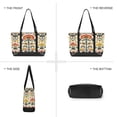 thumbnail image 6 of FORMRS Canvas Laptop Tote Bag for Women with 15.6" Computer Compartments Shoulder Handbag, Beige Floral, 6 of 7
