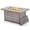 Gray, variant on HAPPATIO 50,000 BTU Wicker and Aluminum Patio Fire Pit Table (Gray)