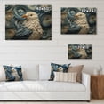 thumbnail image 4 of Designart "Geometric Guardian Coastal Seagull II" Animals Print on Natural Pine Wood, 4 of 5