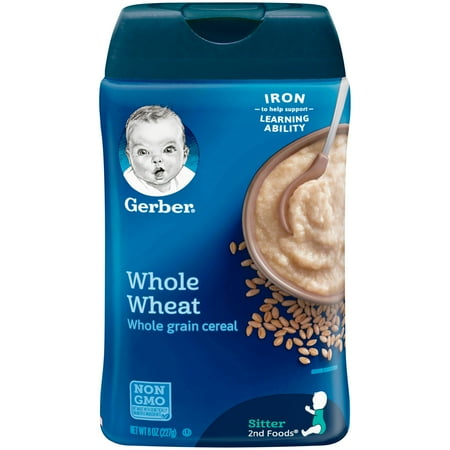 GERBER Whole Wheat Baby Cereal, 8 oz