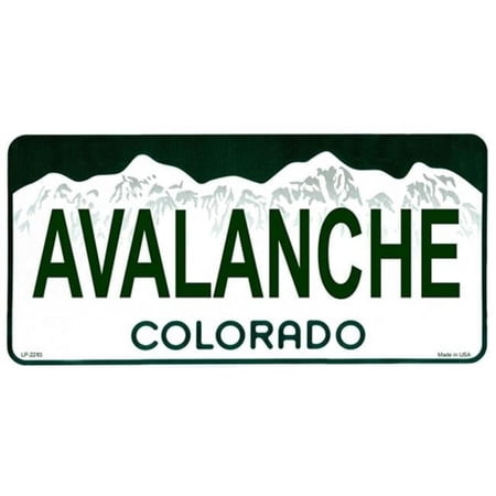 LP-2283 Colorado State Background License Plates- Avalanche