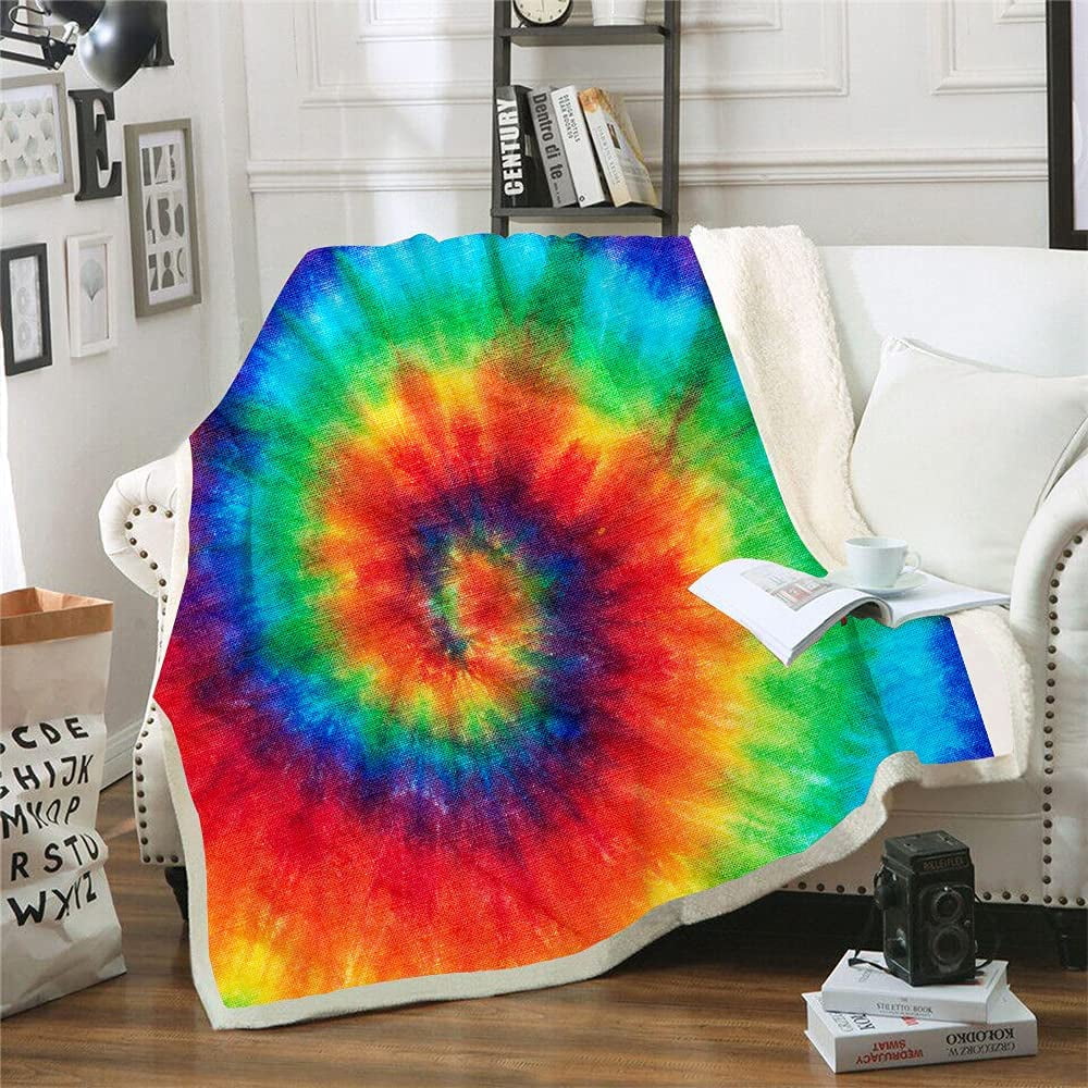 Soft rainbow blanket hotsell